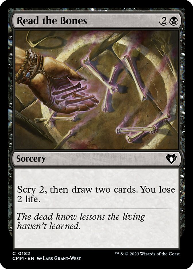 Read the Bones card front