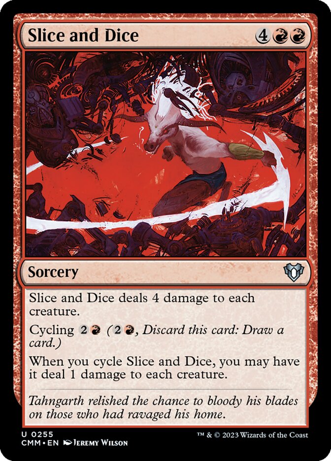 Slice and Dice card front