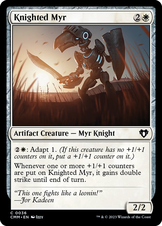 Knighted Myr card front