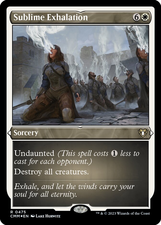 Sublime Exhalation card front