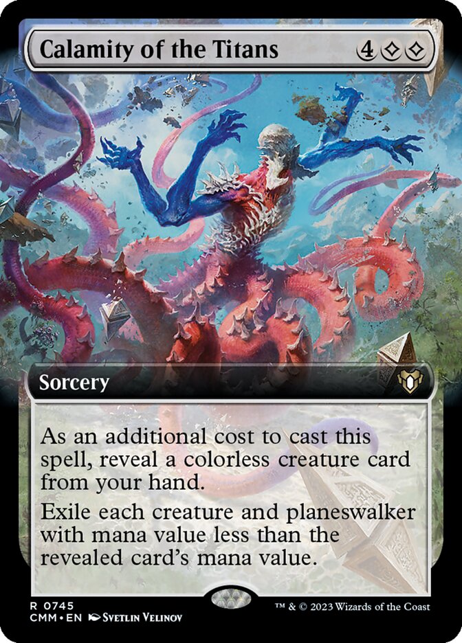 Calamity of the Titans card front