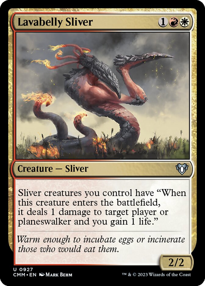 Lavabelly Sliver card front