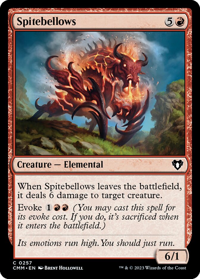 Spitebellows card front