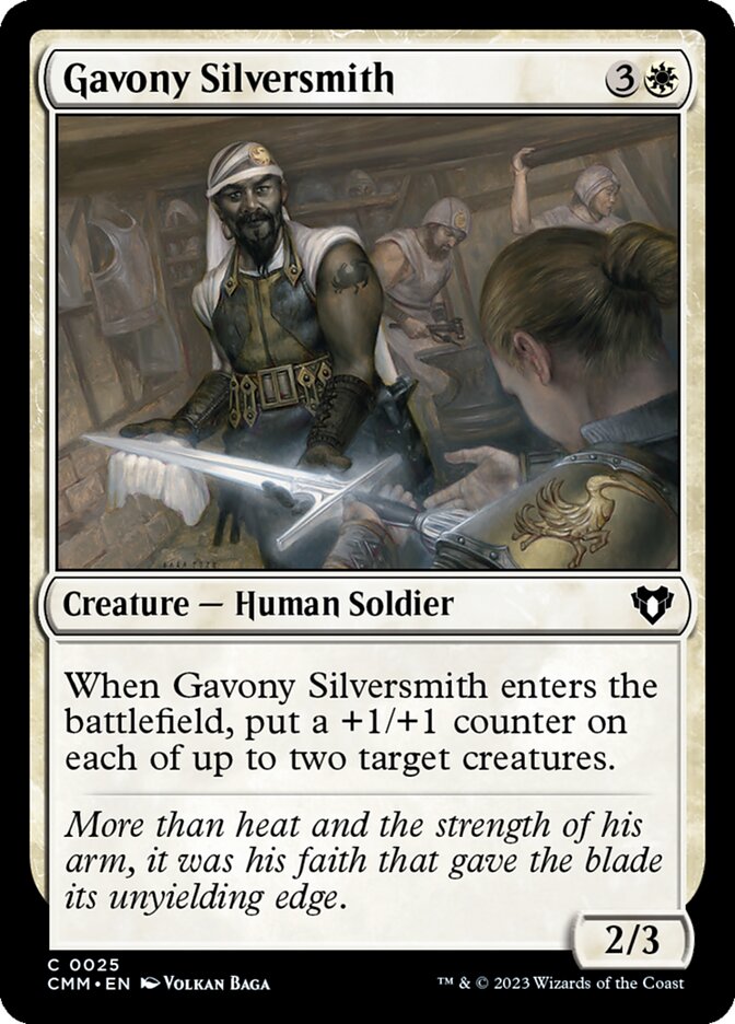 Gavony Silversmith card front
