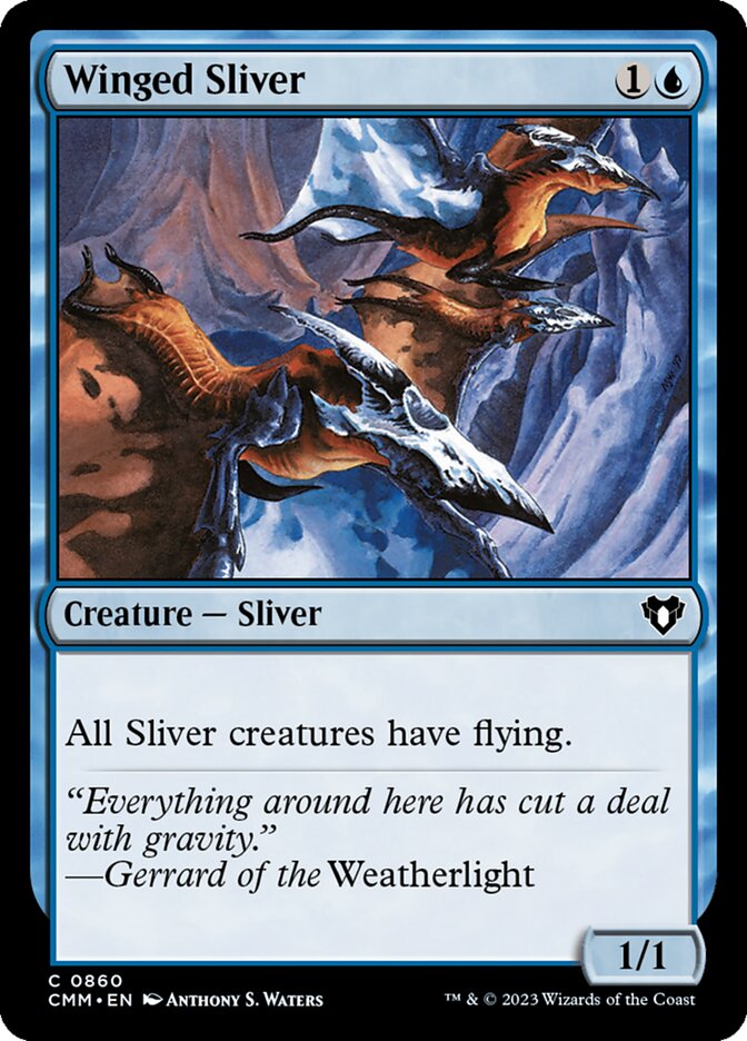 Winged Sliver card front