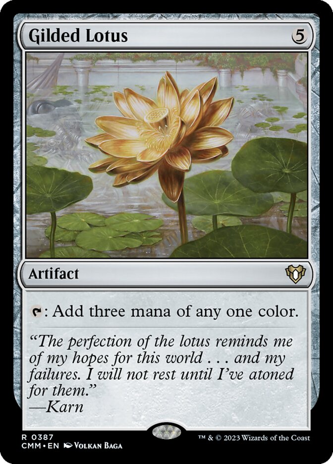 Gilded Lotus card front