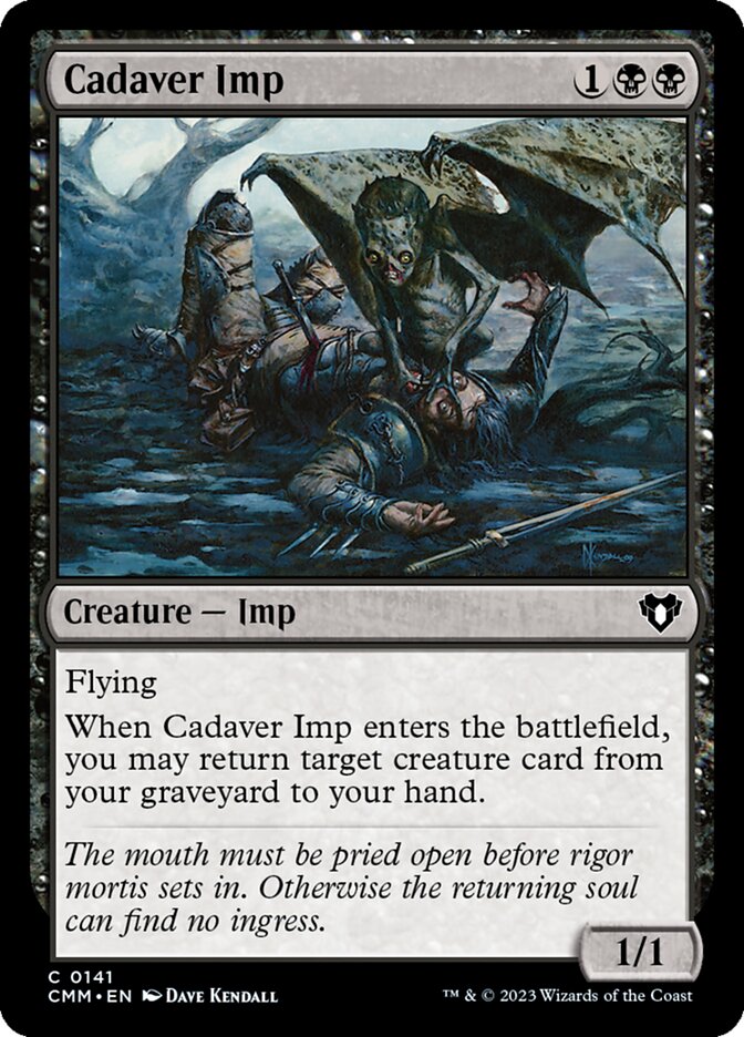 Cadaver Imp card front