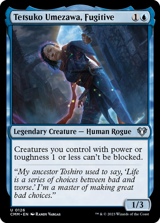 Tetsuko Umezawa, Fugitive card front