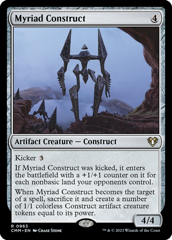 Myriad Construct card front