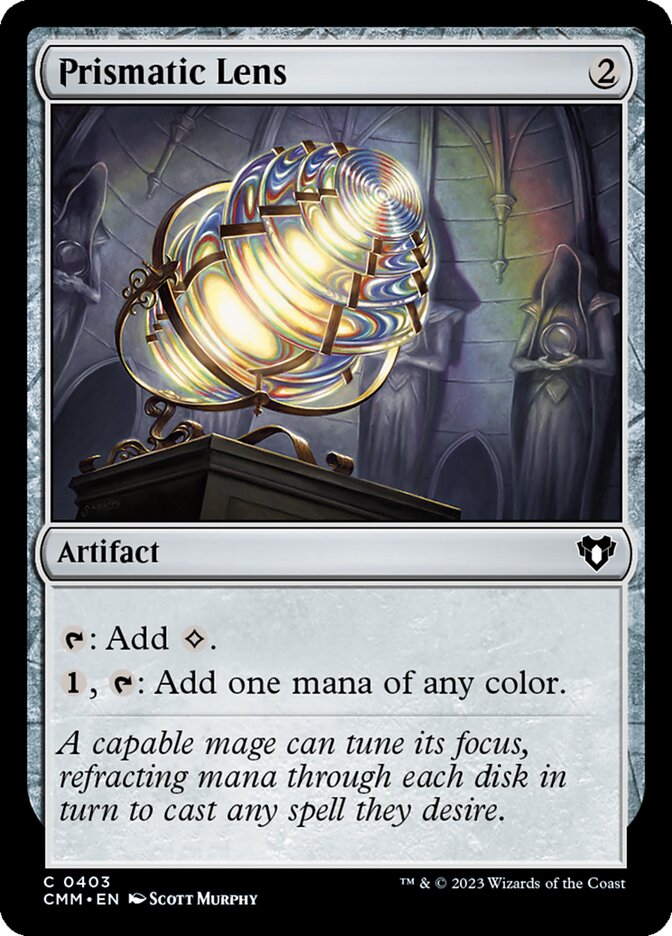 Prismatic Lens card front