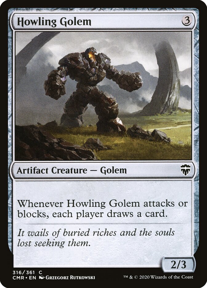 Howling Golem card front