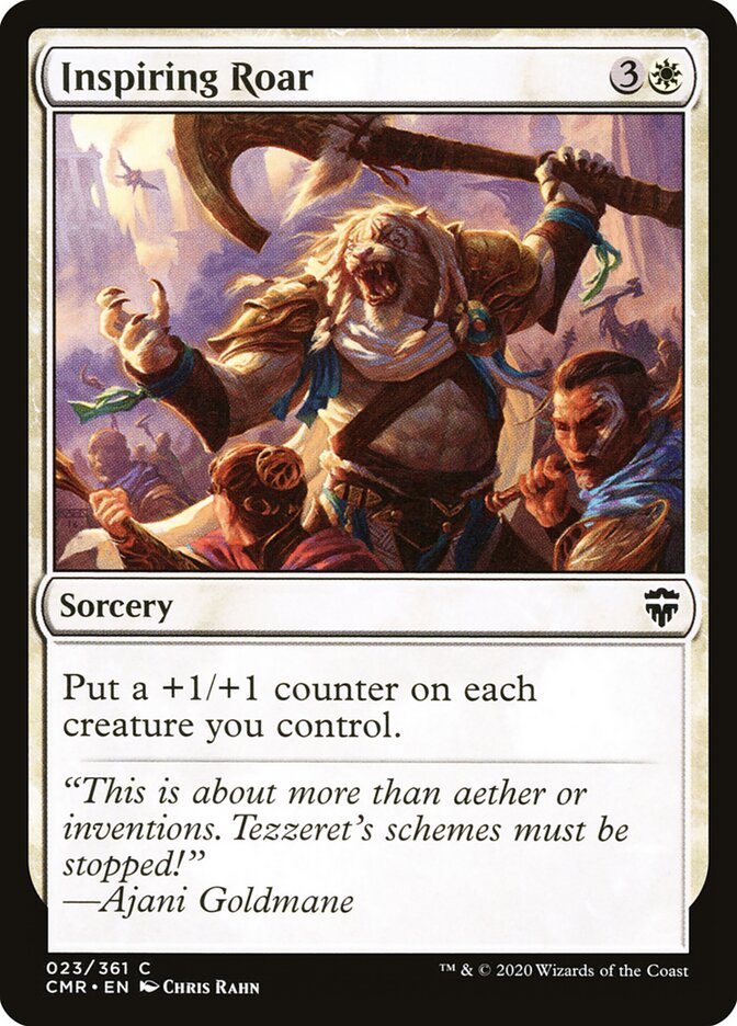 Inspiring Roar card front