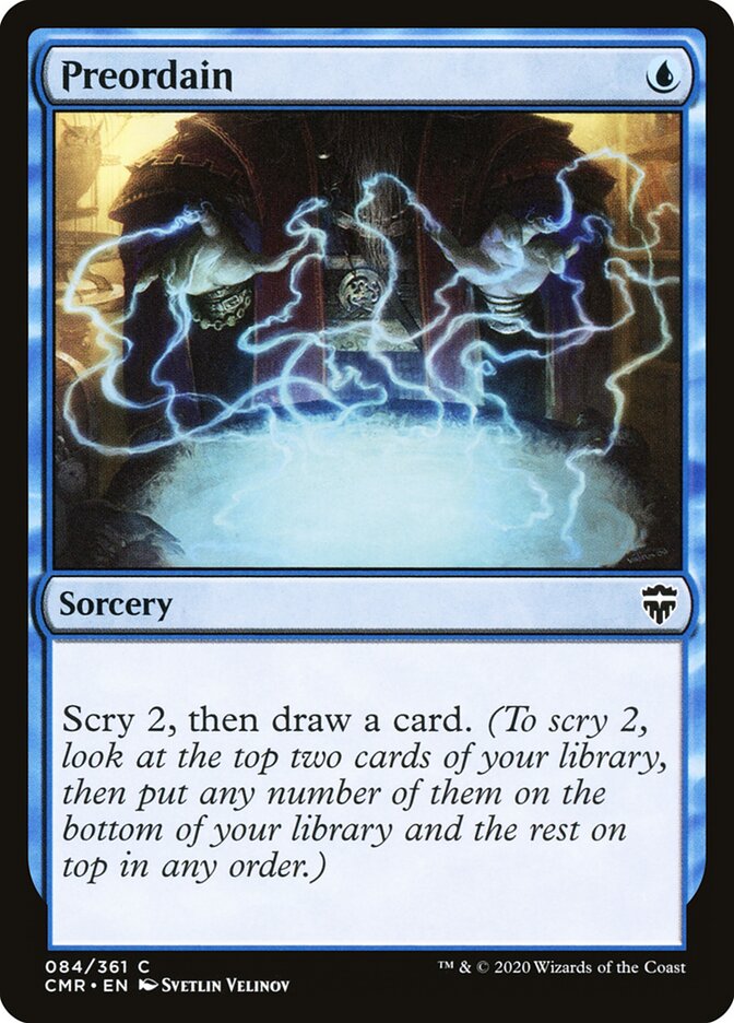 Preordain card front