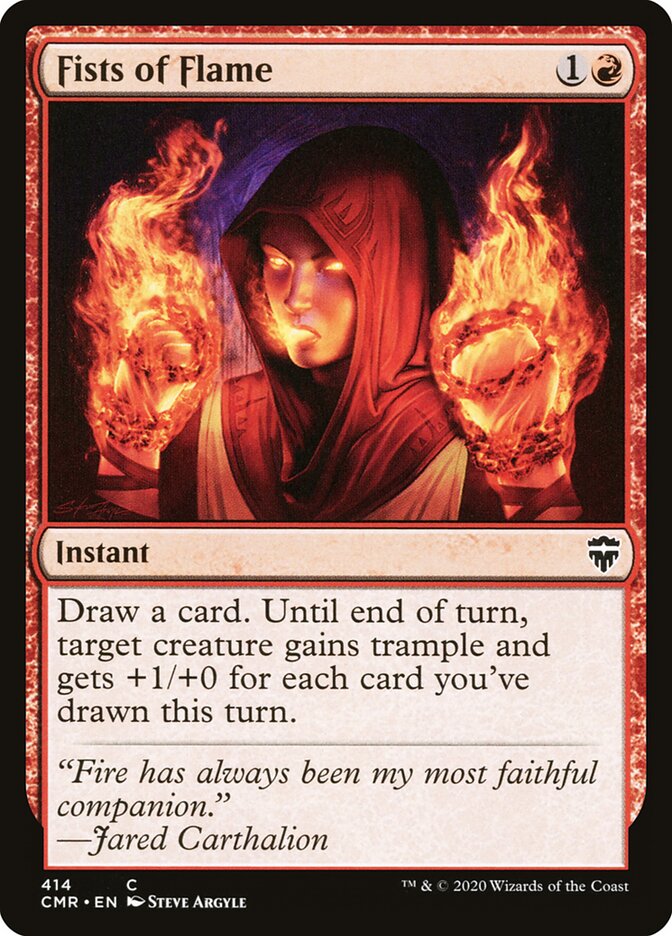 Fists of Flame card front