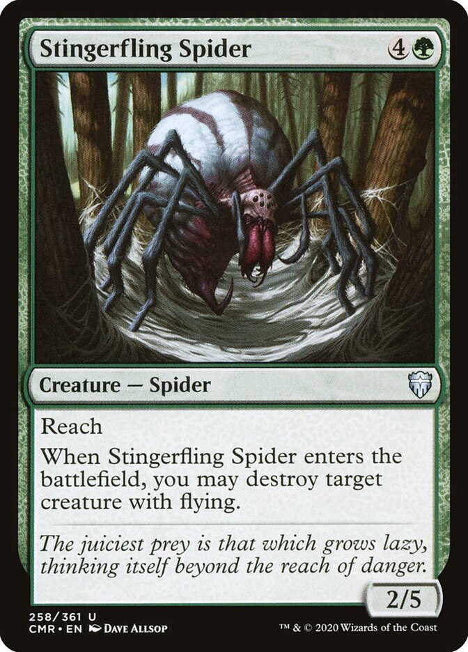 Stingerfling Spider card front