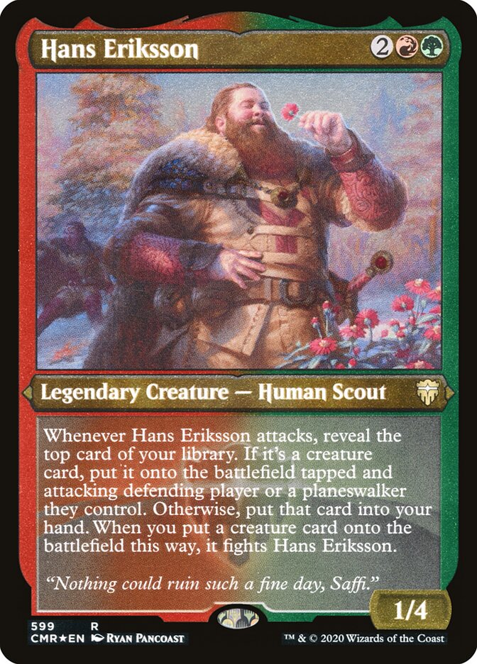 Hans Eriksson card front