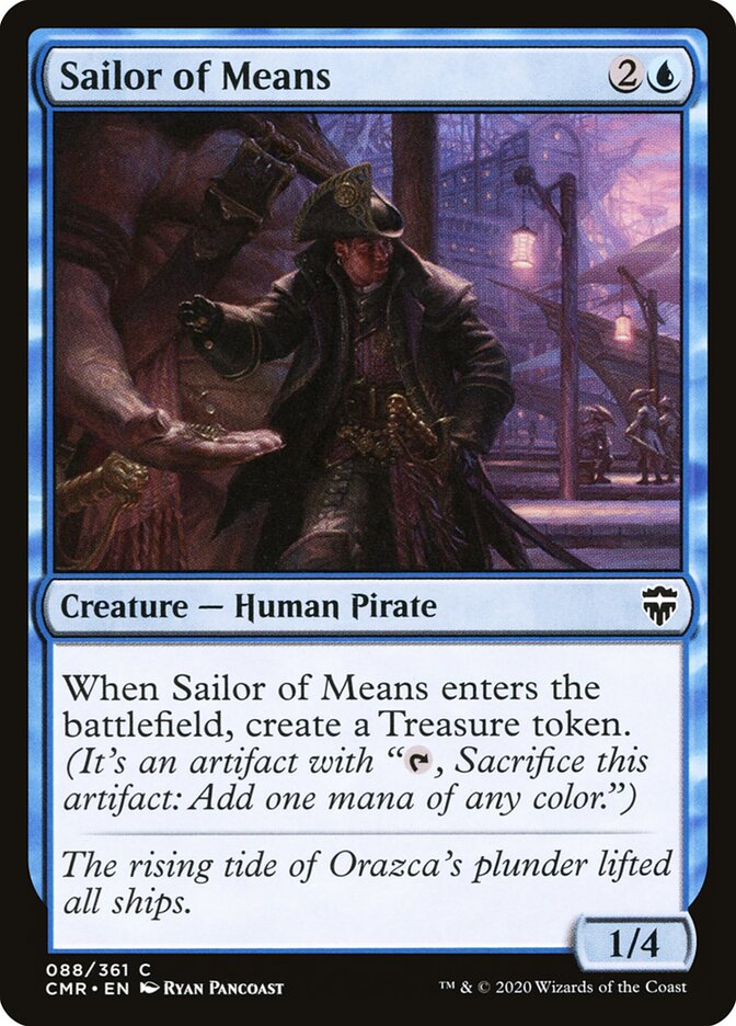 Sailor of Means card front