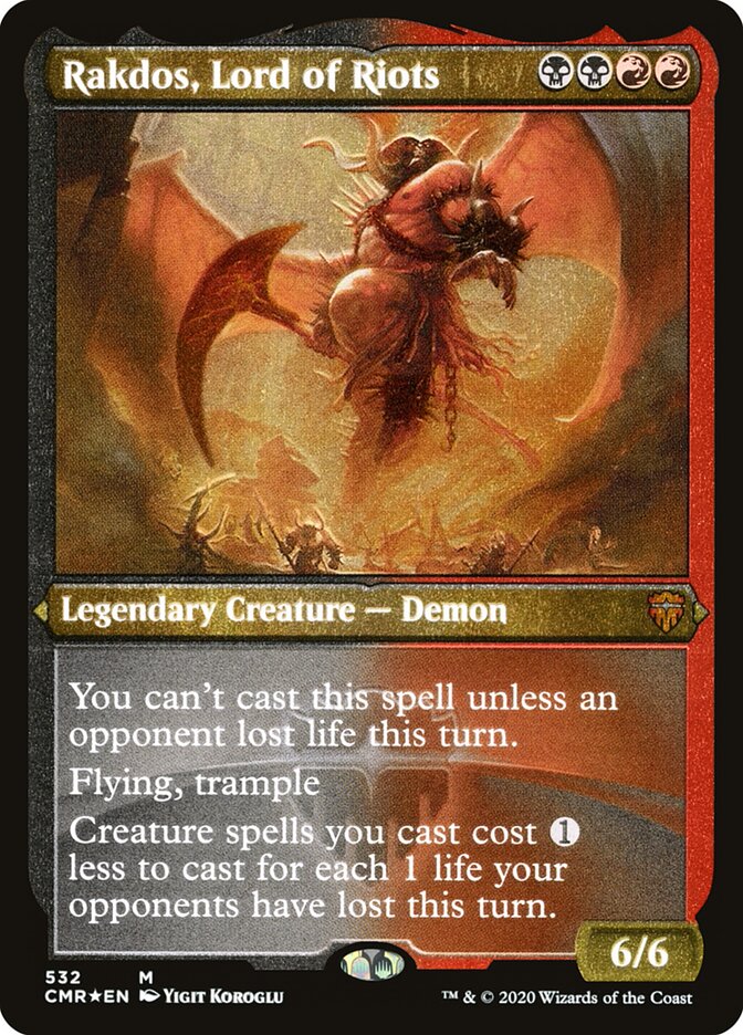 Rakdos, Lord of Riots card front