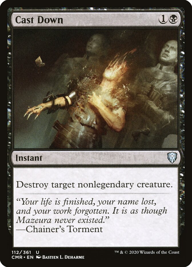 Cast Down card front