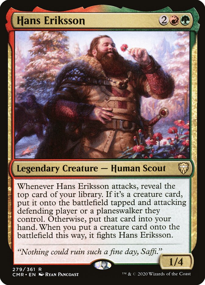 Hans Eriksson card front