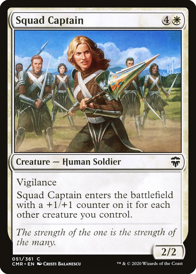 Squad Captain card front