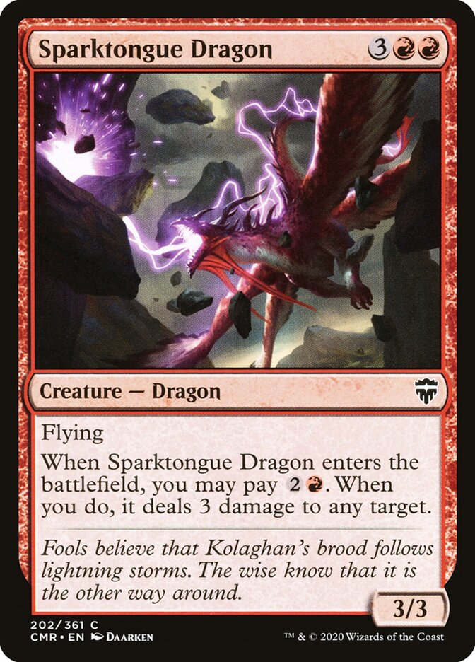 Sparktongue Dragon card front