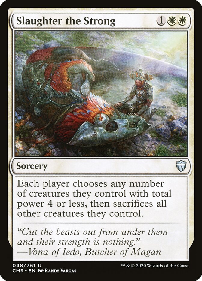 Slaughter the Strong card front