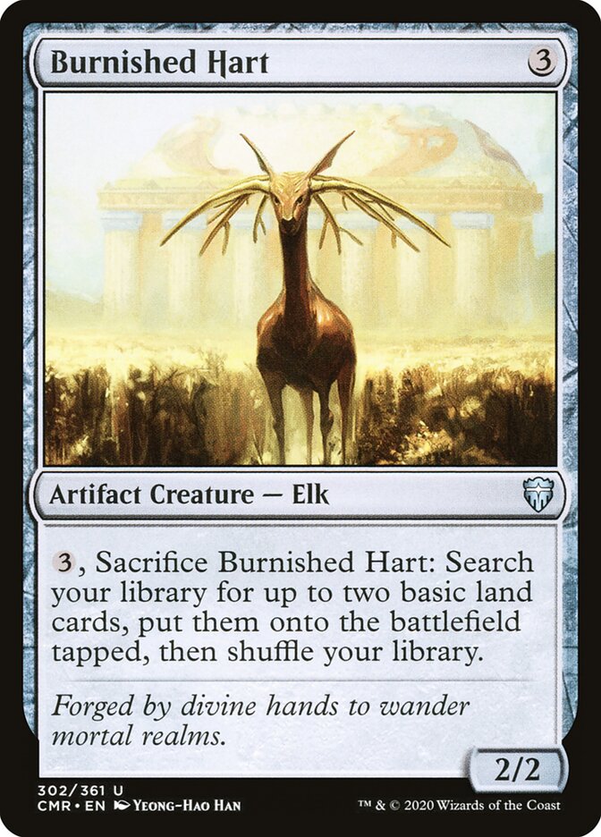 Burnished Hart card front