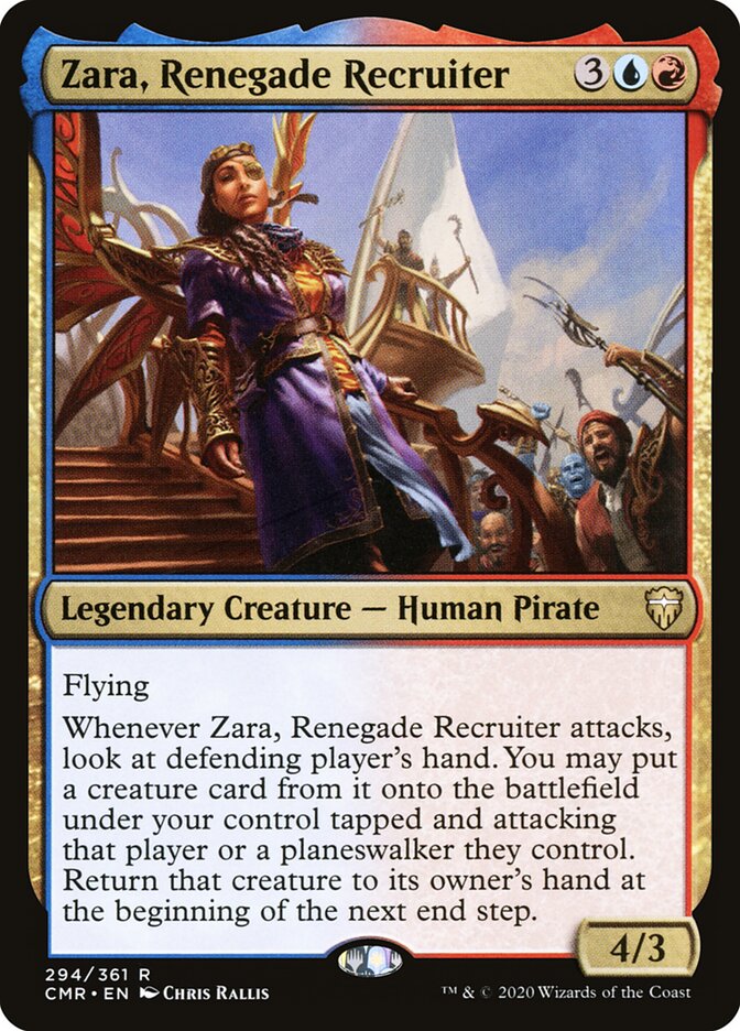 Zara, Renegade Recruiter card front