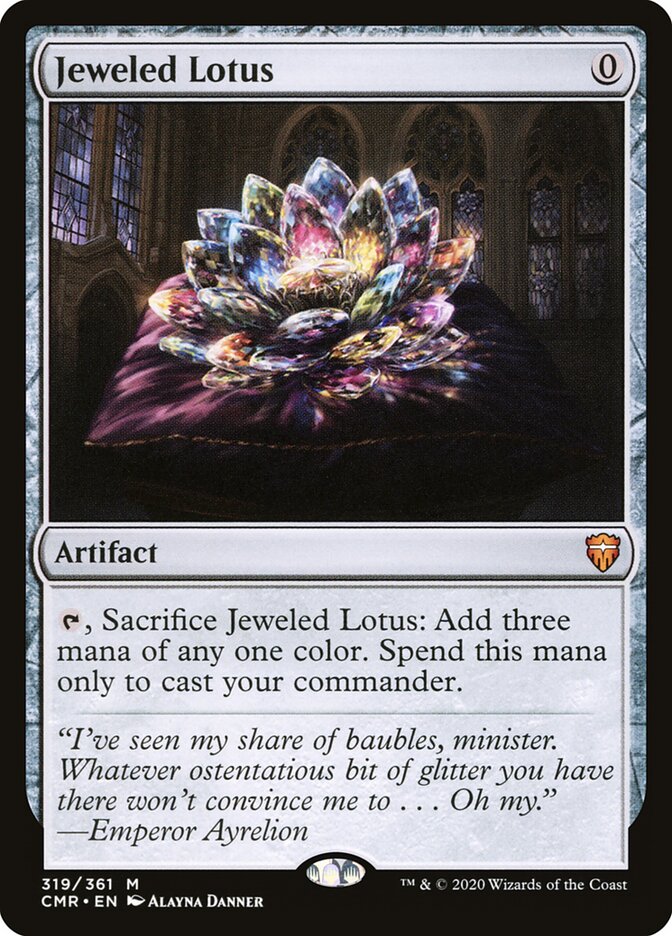 Jeweled Lotus card front