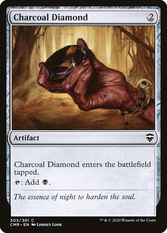 Charcoal Diamond card front
