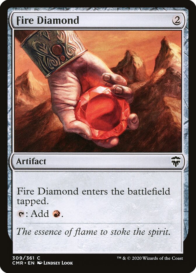 Fire Diamond card front
