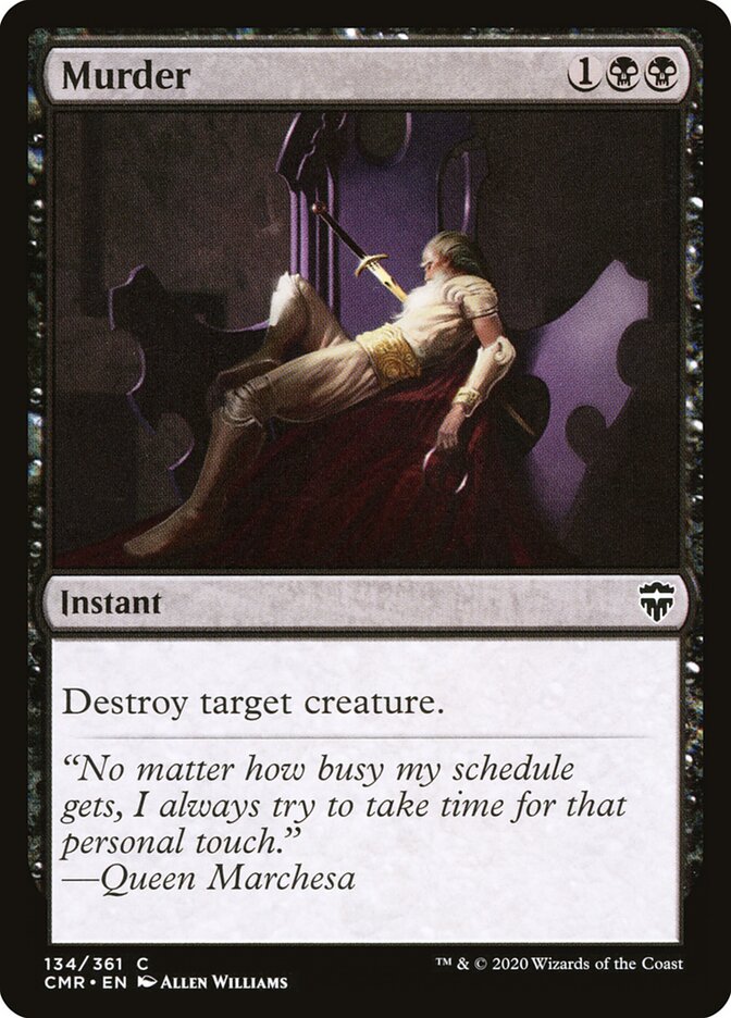 Murder card front