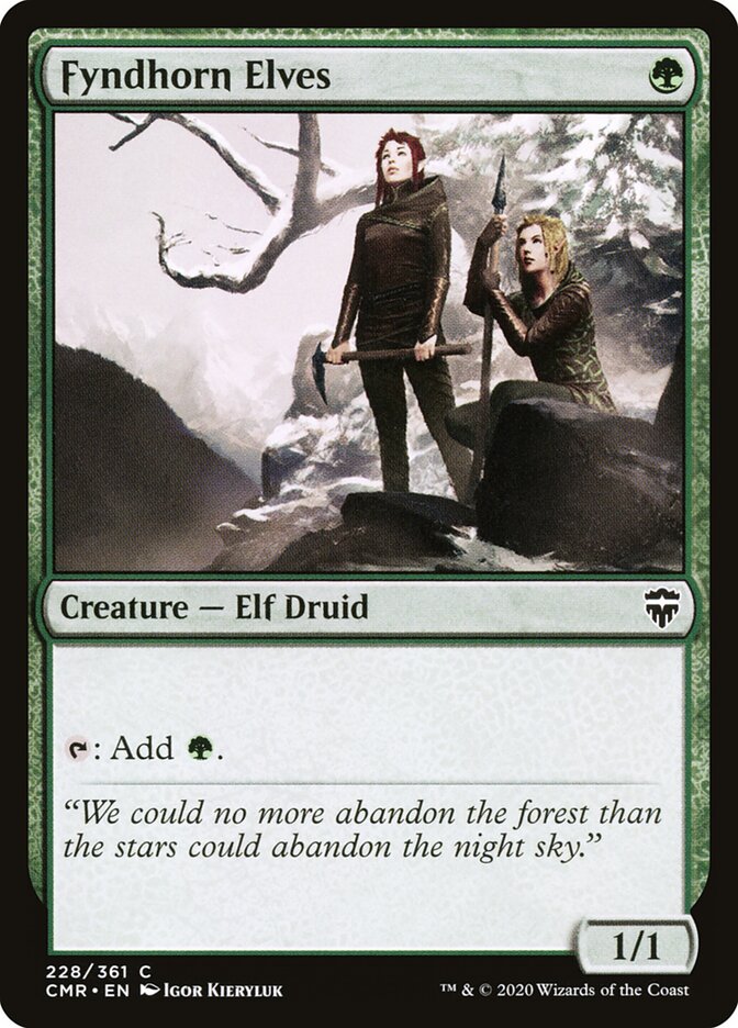 Fyndhorn Elves card front