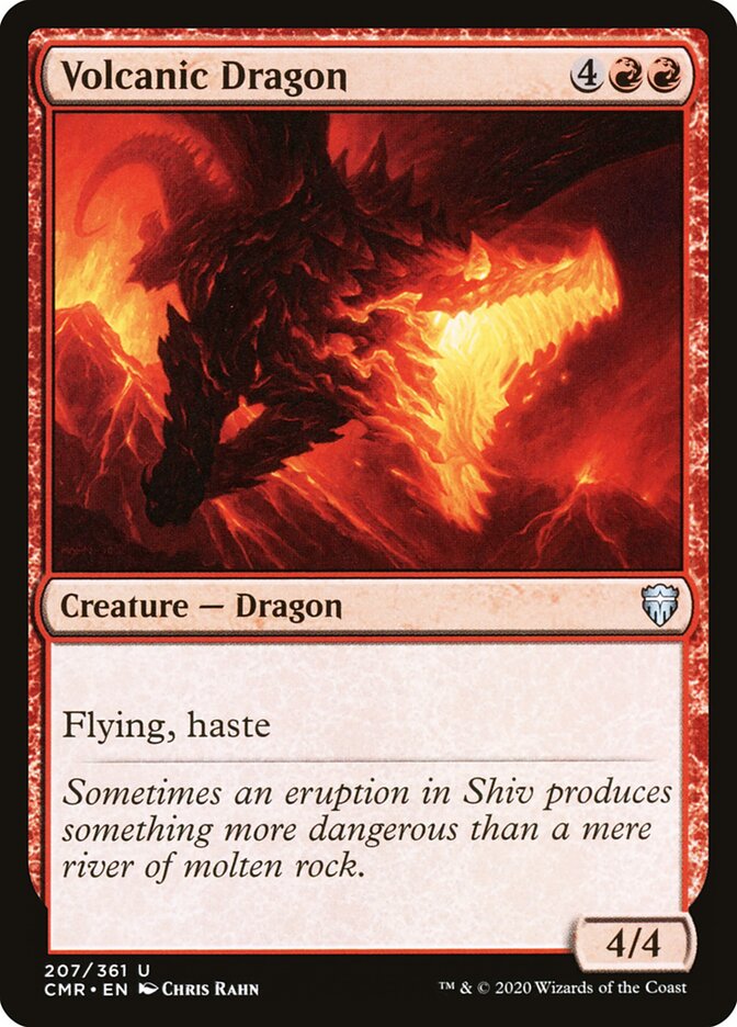 Volcanic Dragon card front