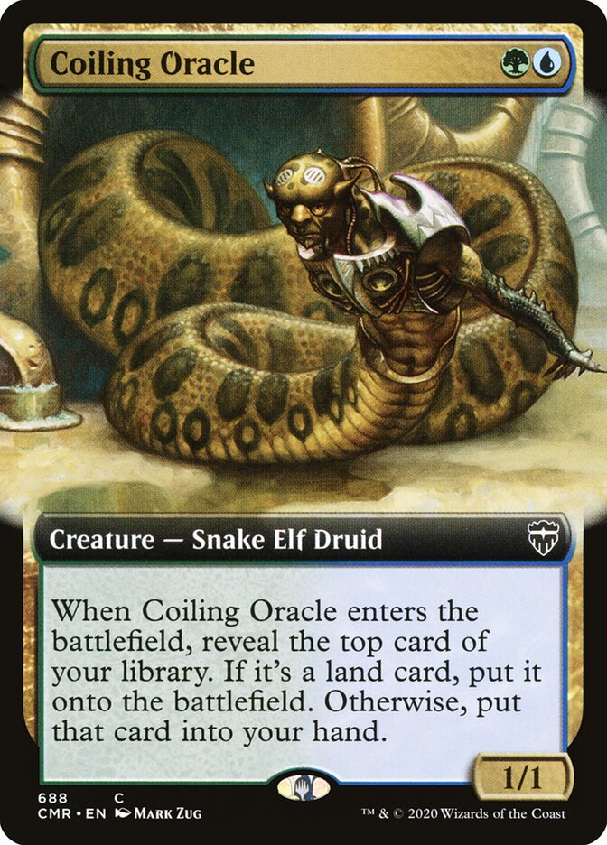 Coiling Oracle card front
