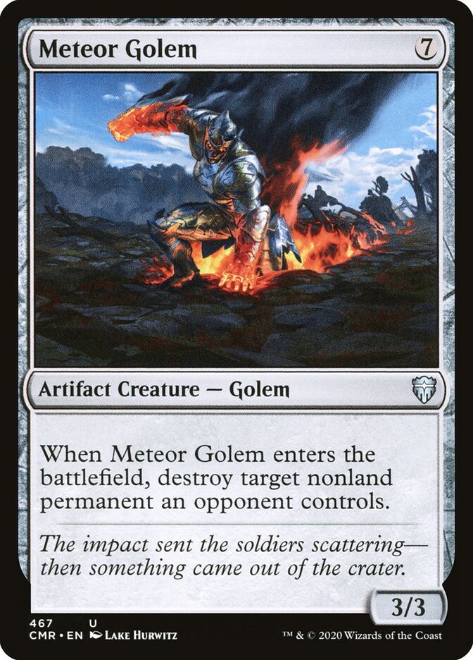 Meteor Golem card front