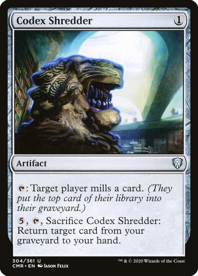 Codex Shredder card front