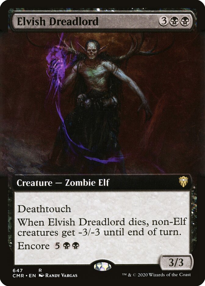 Elvish Dreadlord card front