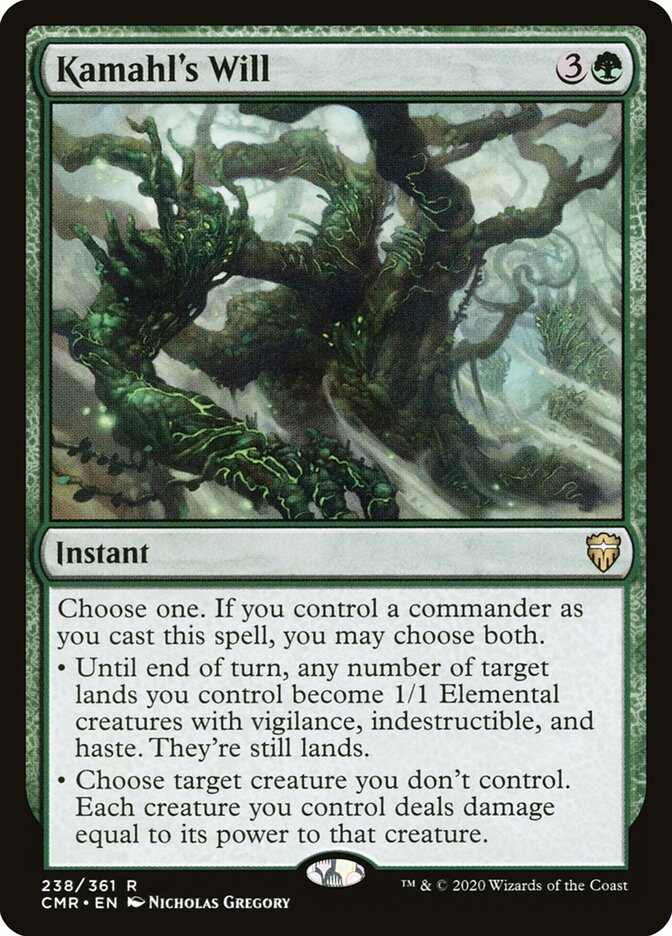 Kamahl's Will card front