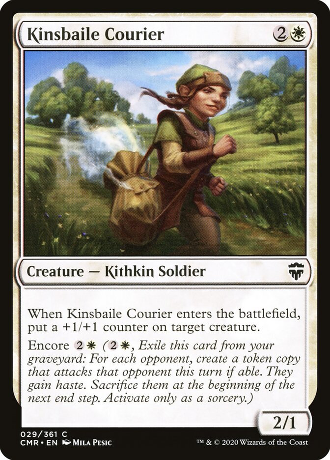 Kinsbaile Courier card front