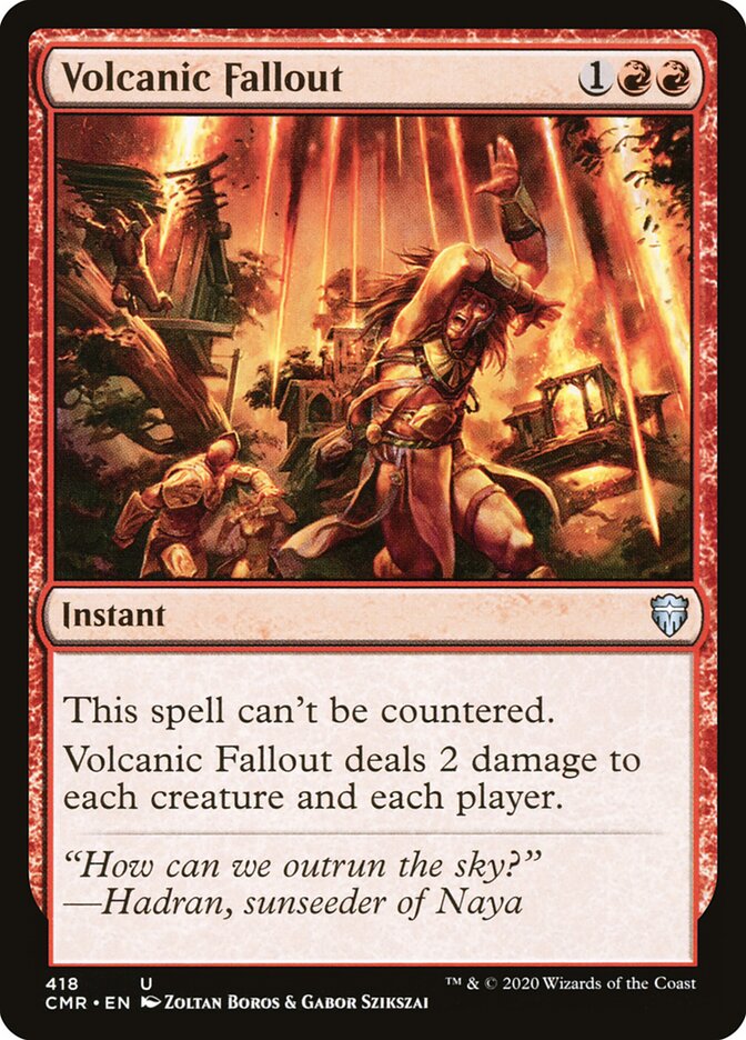 Volcanic Fallout card front