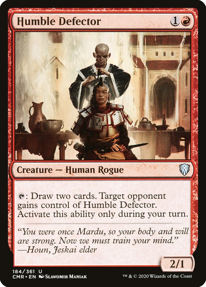Humble Defector card front