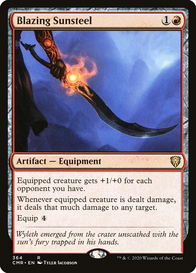 Blazing Sunsteel card front