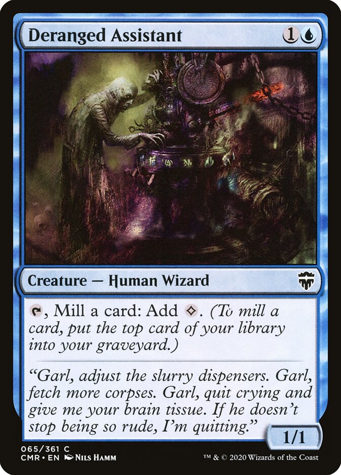 Deranged Assistant card front