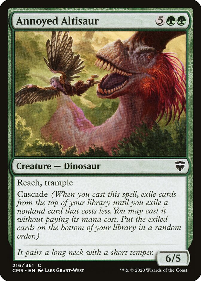 Annoyed Altisaur card front