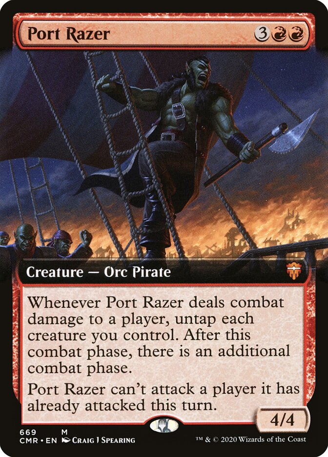 Port Razer card front