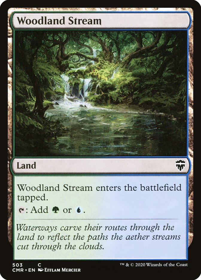 Woodland Stream card front