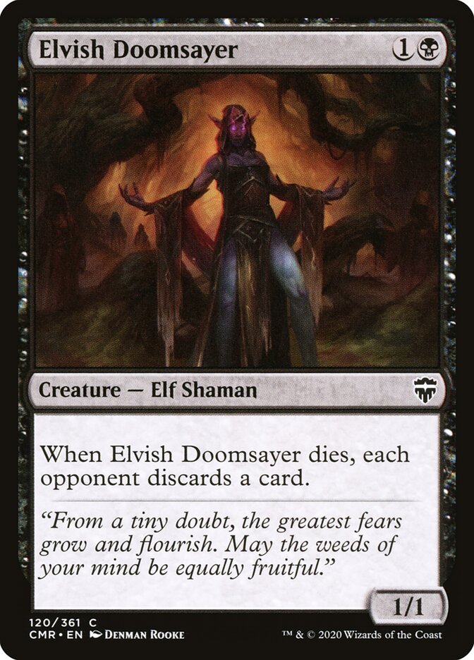 Elvish Doomsayer card front