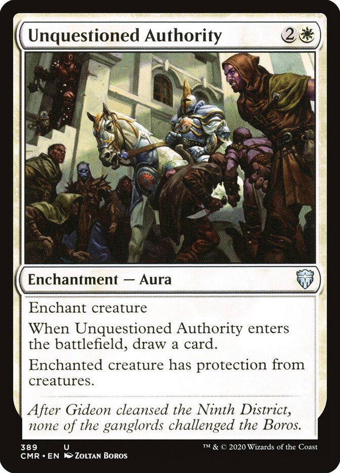 Unquestioned Authority card front